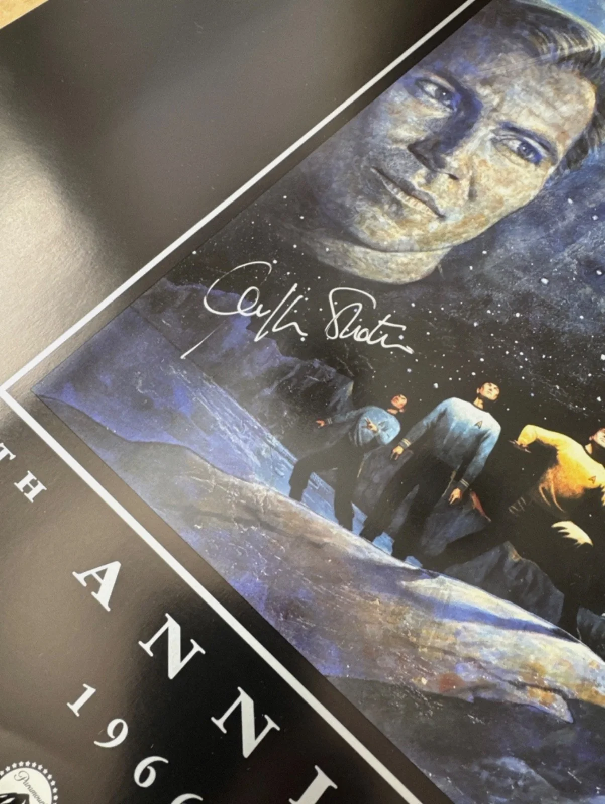 Patrick Stewart, Willam Shatner — Star Trek 25th Anniversary Poster- DUAL SIGNED By Stewart And Shatner. NIB COA, изображение 5