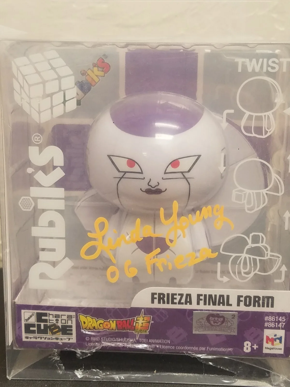 linda young og frieza rubiks signed figure, Jsa Cert, Final Form Frieza, image 2
