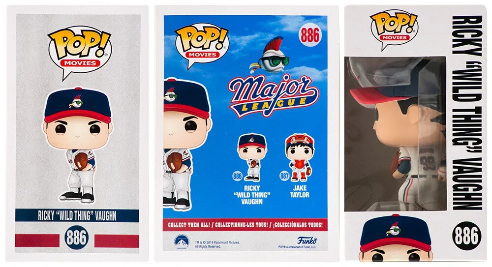 Websites — Charlie Sheen Signed Major League Wild Thing Vaughn Funko Pop #886 - (SS COA), изображение 2