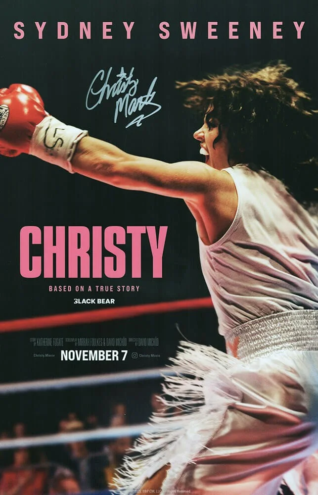 Websites — Christy Martin Signed Christy 11x17 Movie Poster - (SCHWARTZ COA)