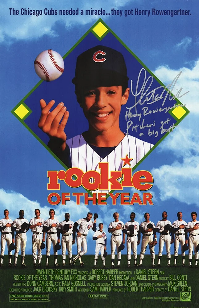 Websites — Thomas Ian Nicholas Signed Rookie Of The Year 11x17 Poster w/QUOTE - (SS COA)