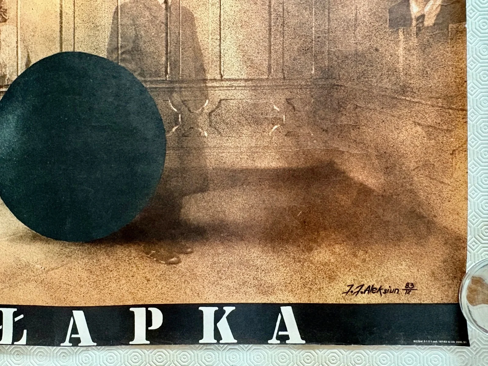 The Trap Pulapka Original 1983 Polish B1 Movie Poster Aleksiun Art Viktor Caro, изображение 3