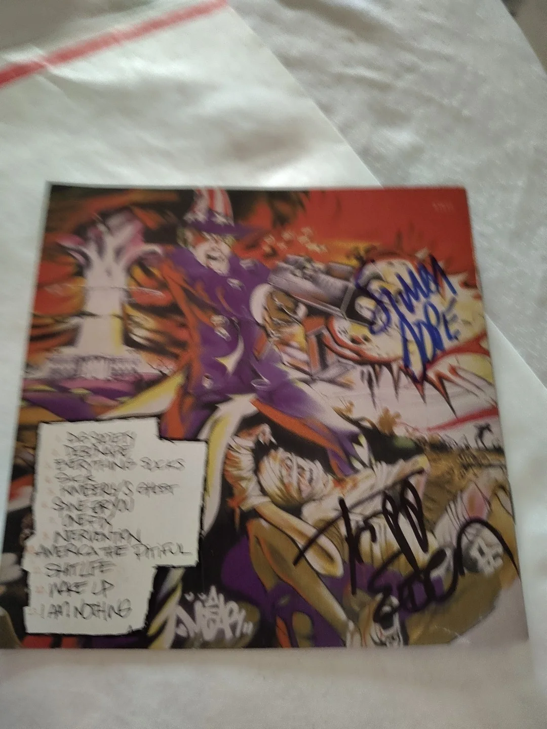 Dope Band Signed Cd Booklet 1st 1 Edsel Dope, image 4