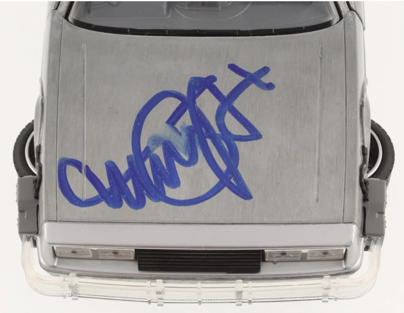 Michael J Fox — Michael J Fox Signed 1:24 DeLorean Back to the Future II Beckett Autograph!, изображение 2