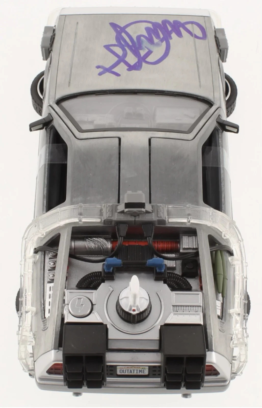 Michael J Fox — Michael J Fox Signed 1:24 DeLorean Back to the Future II Beckett Autograph!, изображение 3