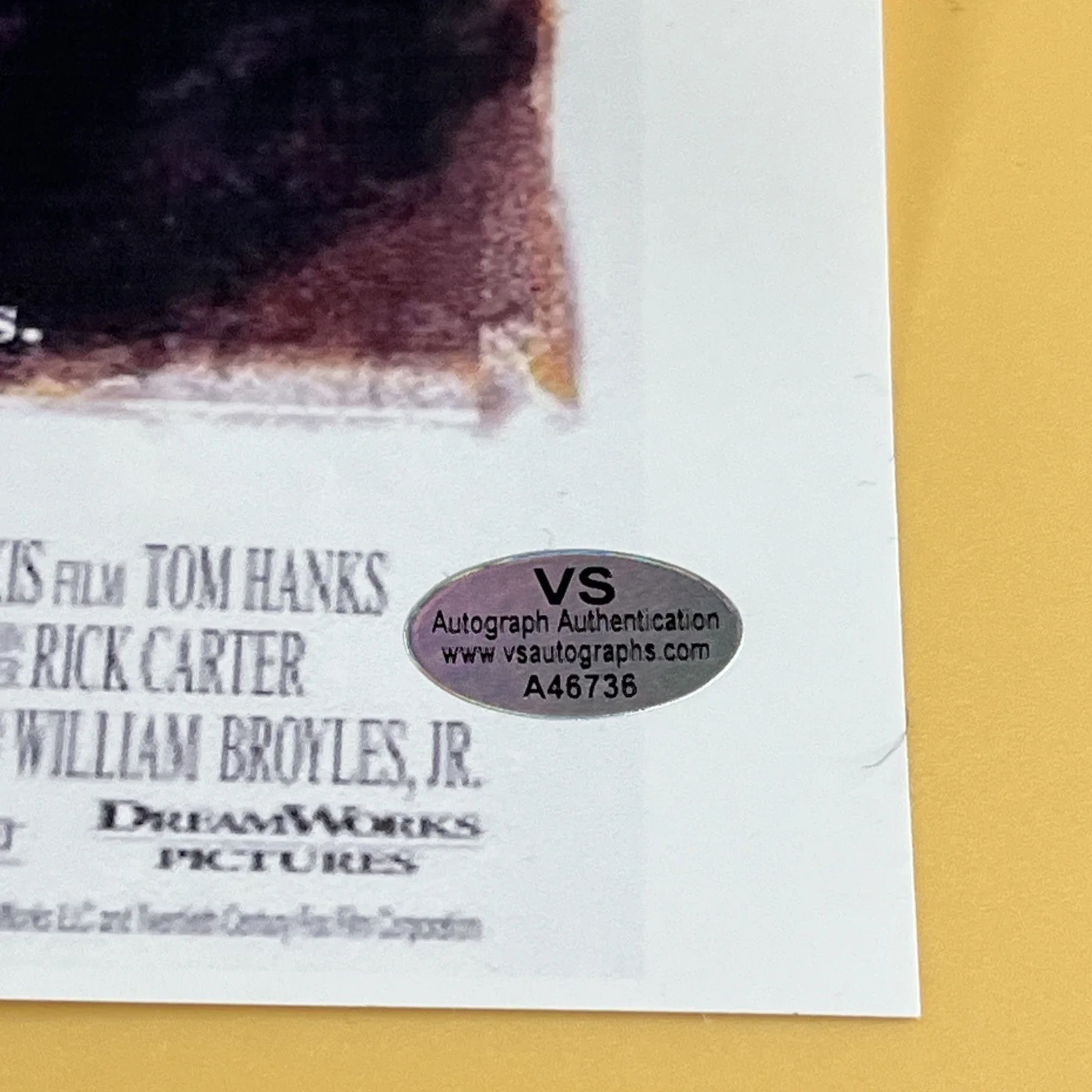 Tom Hanks — Tom Hanks Signed Photo Castaway Movie Autographed 8.5x11 COA Hologram, изображение 2
