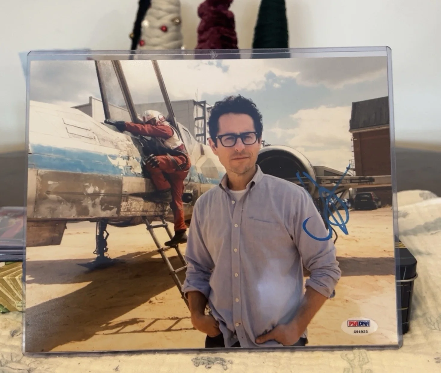 JJ ABRAMS — JJ ABRAMS SIGNED STAR WARS PHOTO 8x10 THE FORCE AWAKENS AUTOGRAPH PSA DNA COA 1