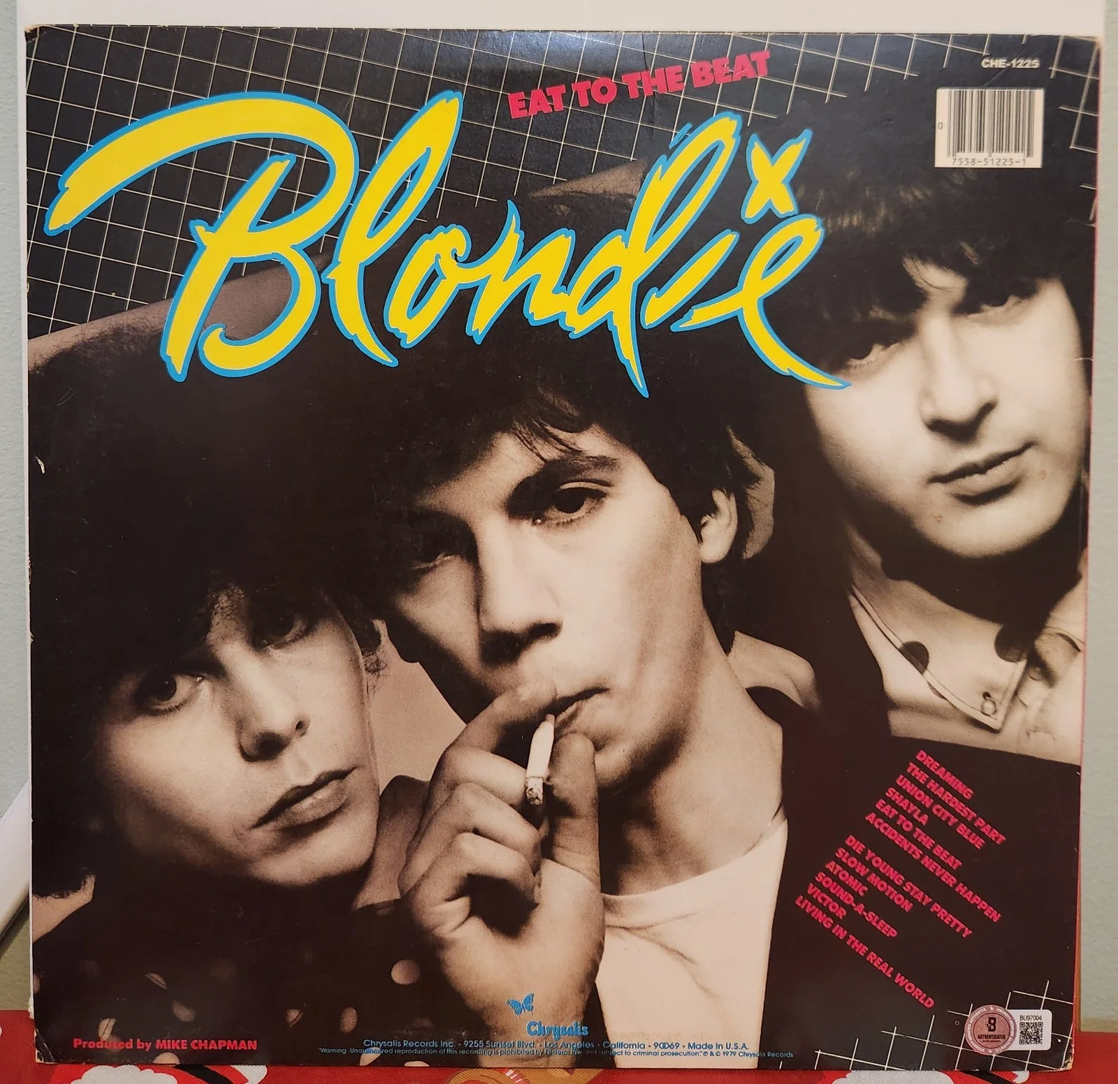 Debbie Harry Signed Blondie Vinyl Eat To The Beat Beautiful Blonde Singer COA, изображение 2