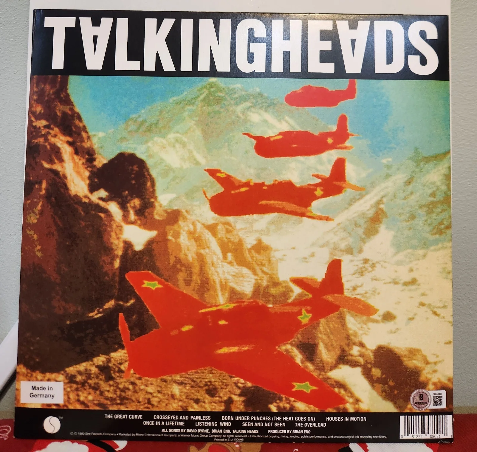 David Byrne Signed Talking Heads Remain In Light Legendary Singer Vinyl BAS COA, изображение 2