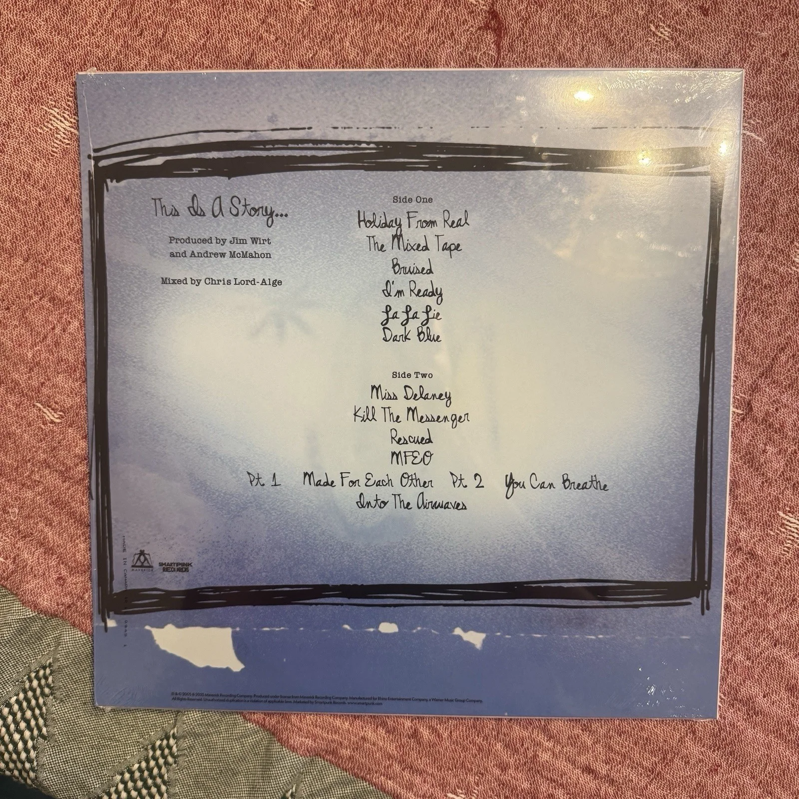 Jack's Mannequin - Everything in Transit Blue Smoke SIGNED vinyl, image 3