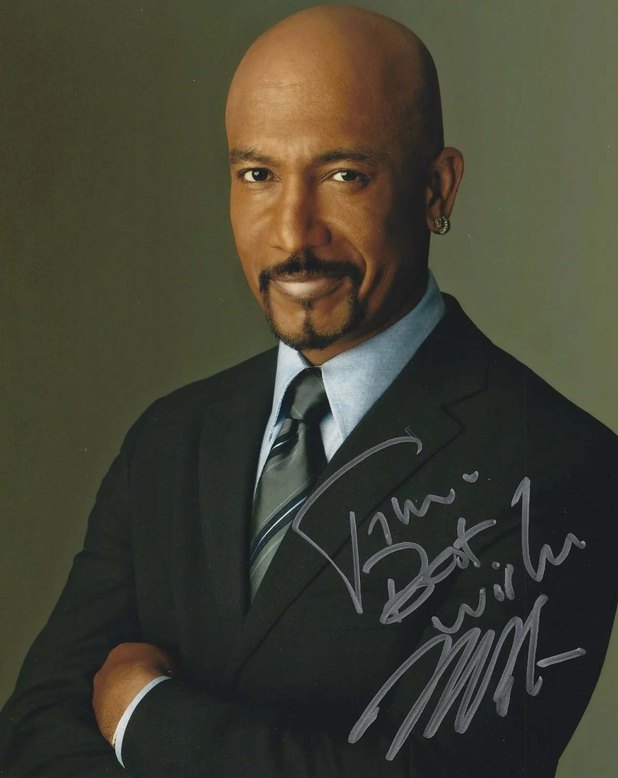 Montel Williams — Montel Williams Autographed Signed 8x10 Photo - Military Makeover Host - w/COA