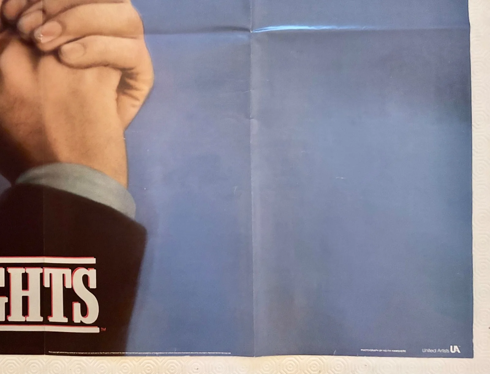 The Living Daylights Original 1987 Advance Quad Poster Dalton James Bond 007, изображение 3