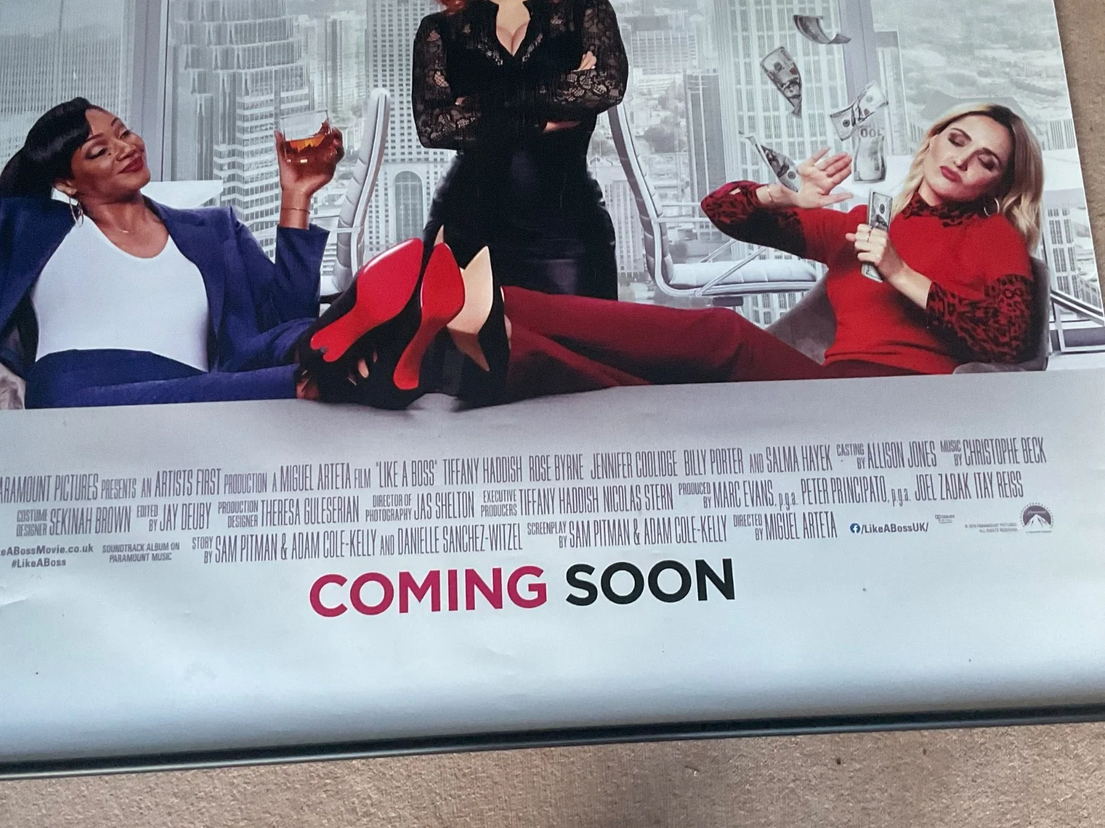 LIKE A BOSS T Haddish R Byrne S Hayek Movie Poster Cinema Film Memorabilia 8x5ft, изображение 2