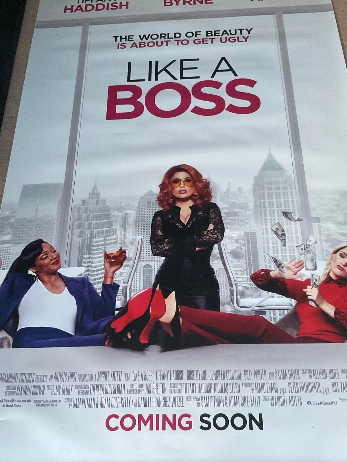 LIKE A BOSS T Haddish R Byrne S Hayek Movie Poster Cinema Film Memorabilia 8x5ft, изображение 5