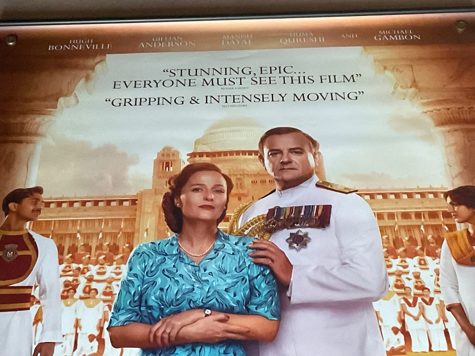 Viceroys House Anderson & Bonneville Movie Poster Cinema Film Memorabilia 8x5ft, изображение 3