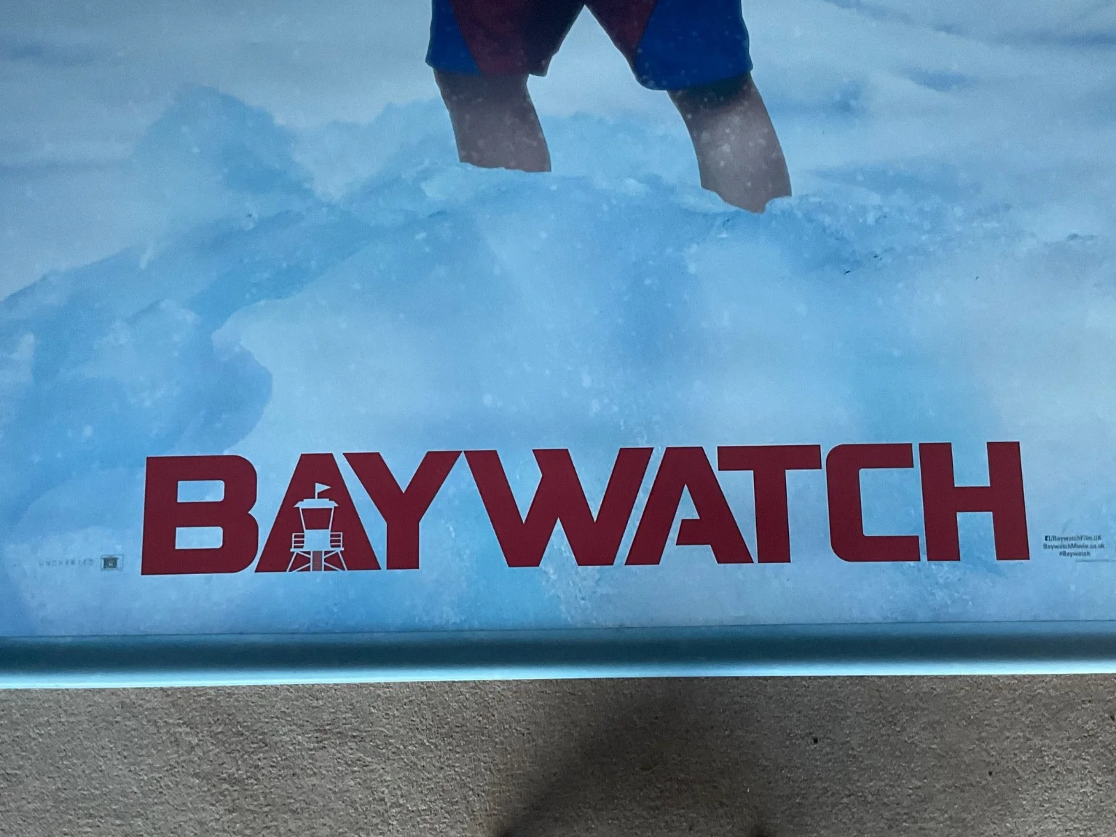 BAYWATCH 2 sided Bass & Rohrbach Movie Poster Cinema Film Memorabilia 8x5ft HUGE, изображение 3