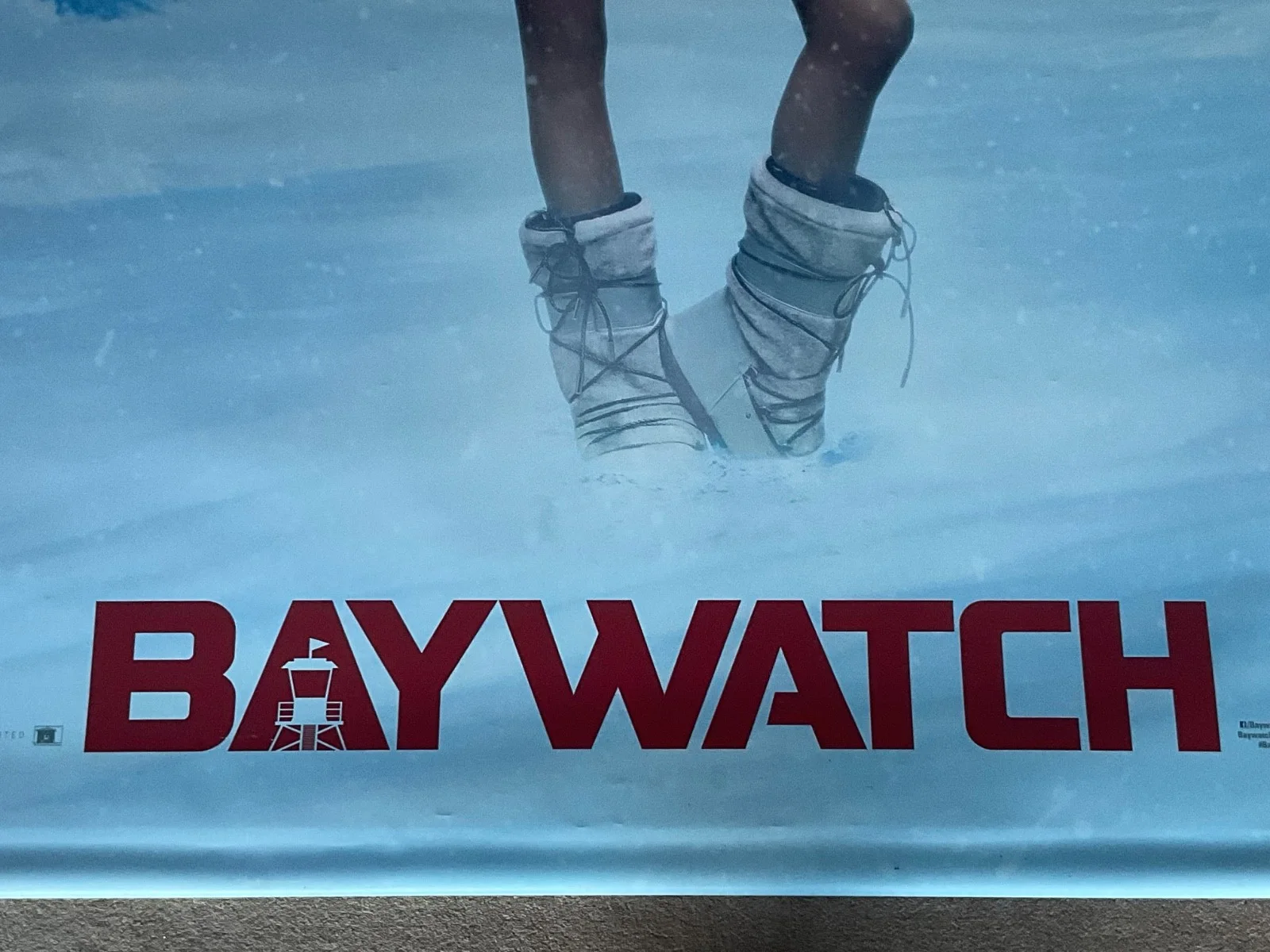 BAYWATCH 2 sided Bass & Rohrbach Movie Poster Cinema Film Memorabilia 8x5ft HUGE, изображение 5