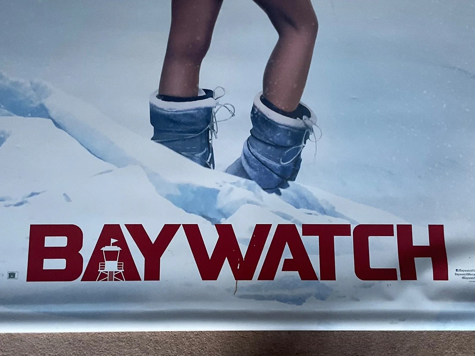 BAYWATCH The Rock 2 sided Movie Poster Cinema Film Memorabilia 8x5ft HUGE, изображение 5
