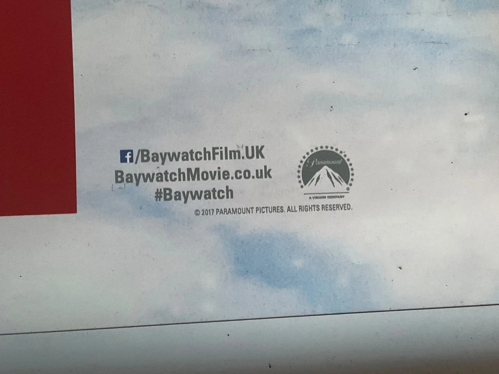 BAYWATCH Effron Daddario 2 sided Movie Poster Cinema Film Memorabilia 8x5ft HUGE, изображение 4