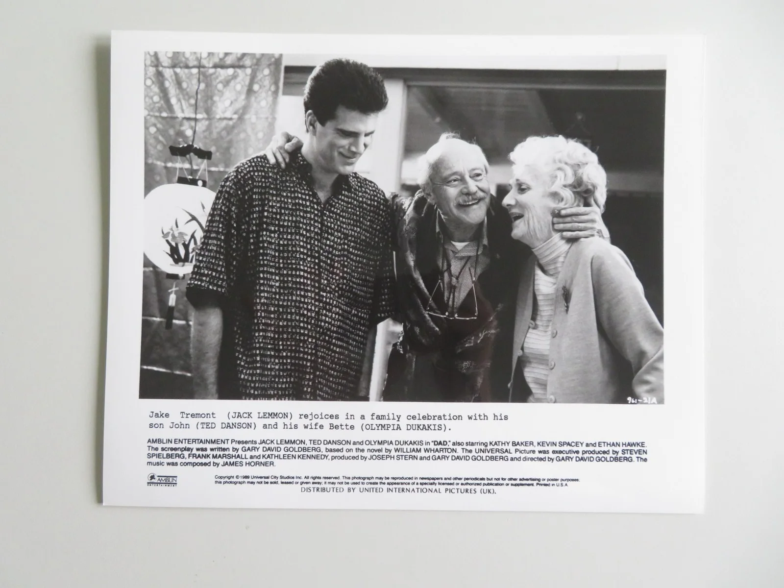 DAD - B MOVIE STILL PHOTO LOT OF 3 JACK LEMMON TED DANSON 1989, image 3