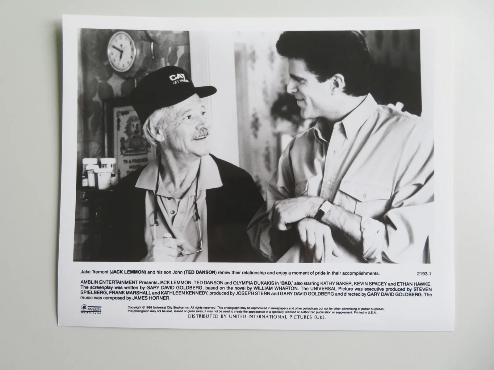 DAD - B MOVIE STILL PHOTO LOT OF 3 JACK LEMMON TED DANSON 1989, image 4