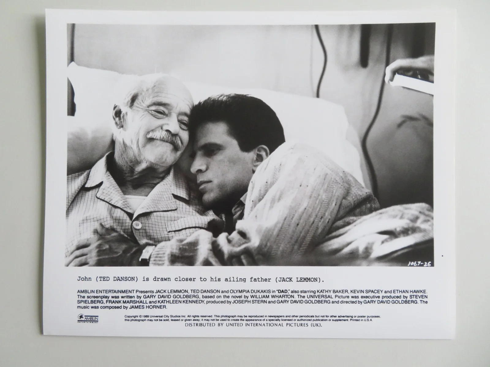 DAD - B MOVIE STILL PHOTO LOT OF 3 JACK LEMMON TED DANSON 1989, image 5