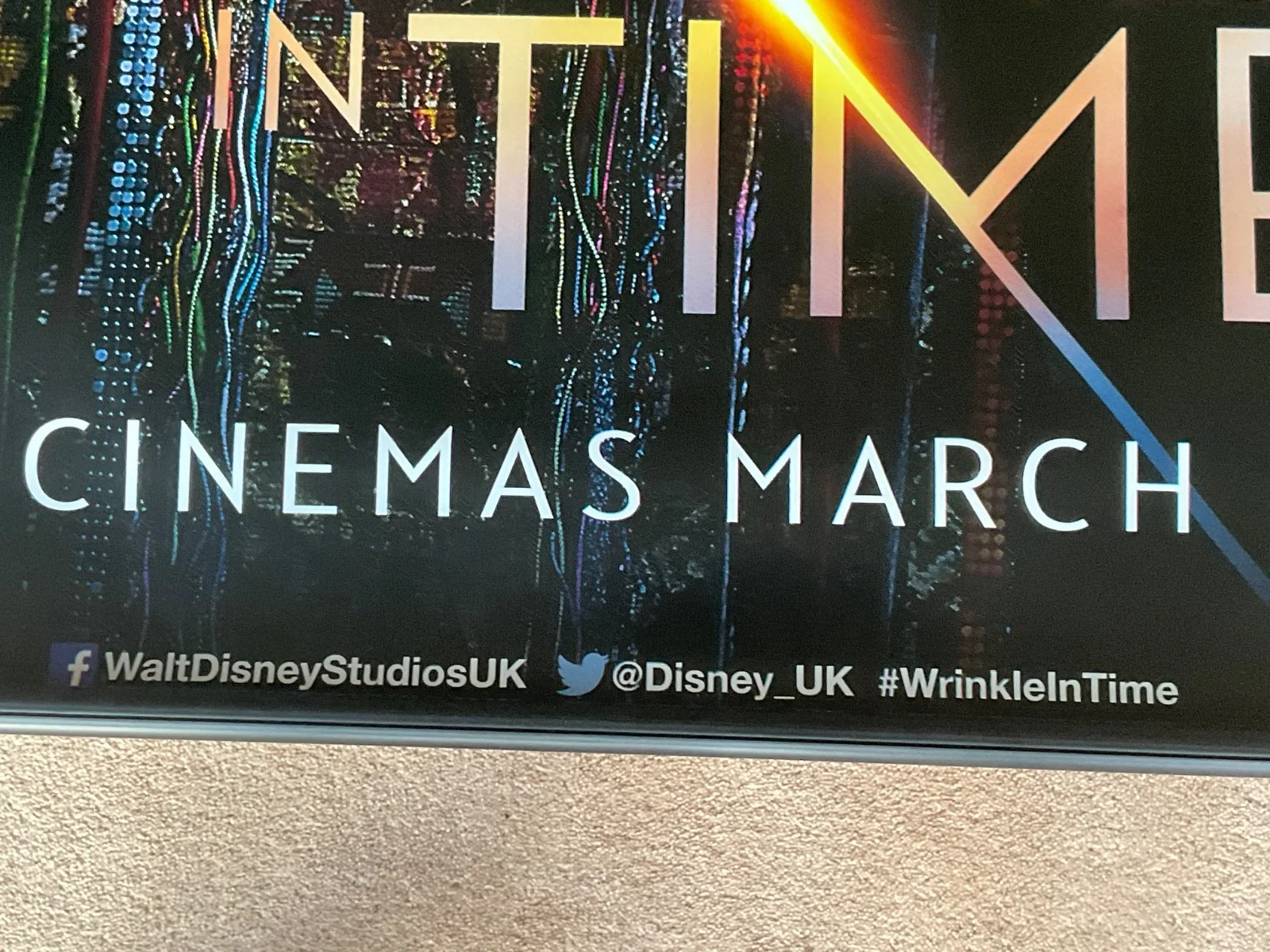 Wrinkle in Time Movie Poster Disney Mindy Kaling 2018 Cinema Film Memorabilia, изображение 5