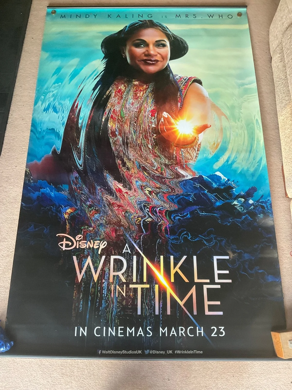 Wrinkle in Time Movie Poster Disney Full Cast 2018 Cinema Film Memorabilia, изображение 5