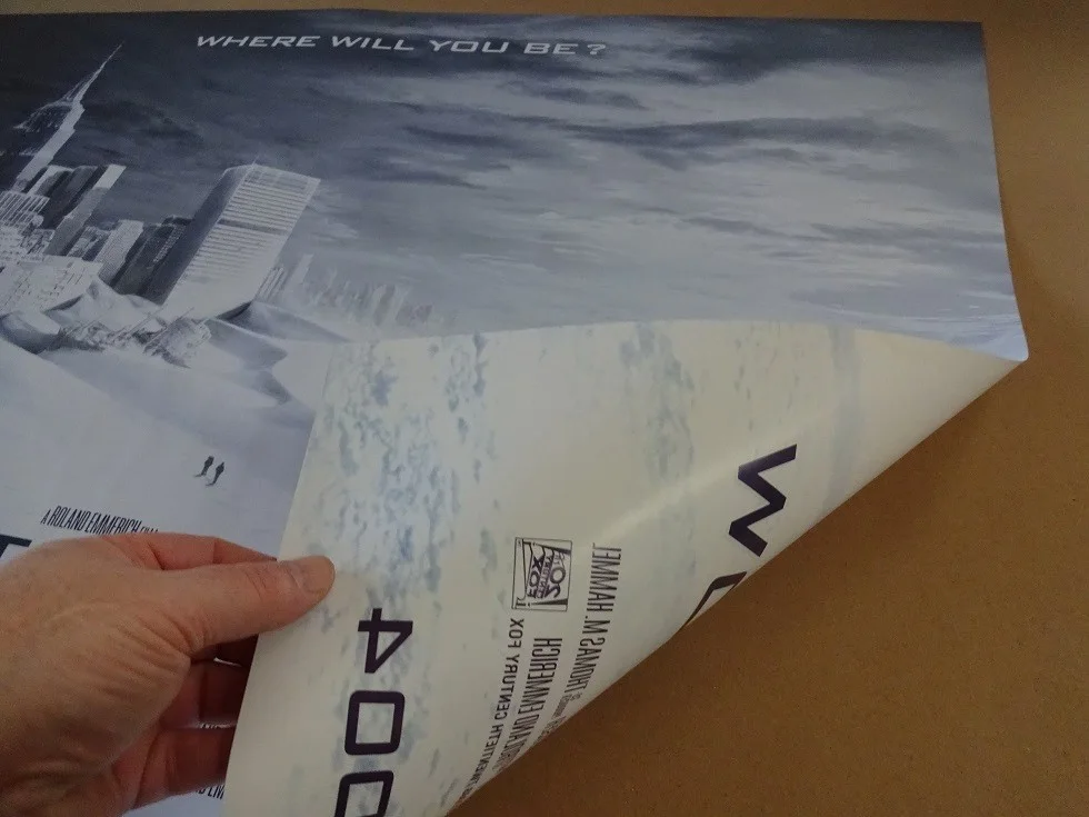 The Day After Tomorrow Original 2004 Double Sided Movie Poster 40"x30" D. Quaid, image 2