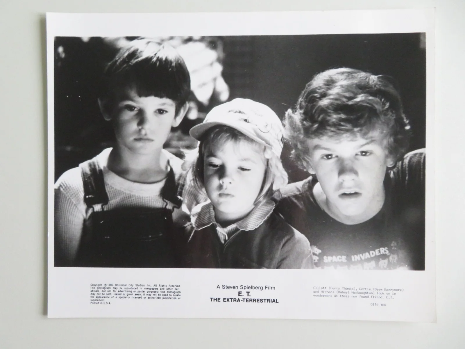 E.T. THE EXTRA-TERRESTRIAL MOVIE STILL PHOTO LOT OF 5 THOMAS BARRYMORE 1982, изображение 3