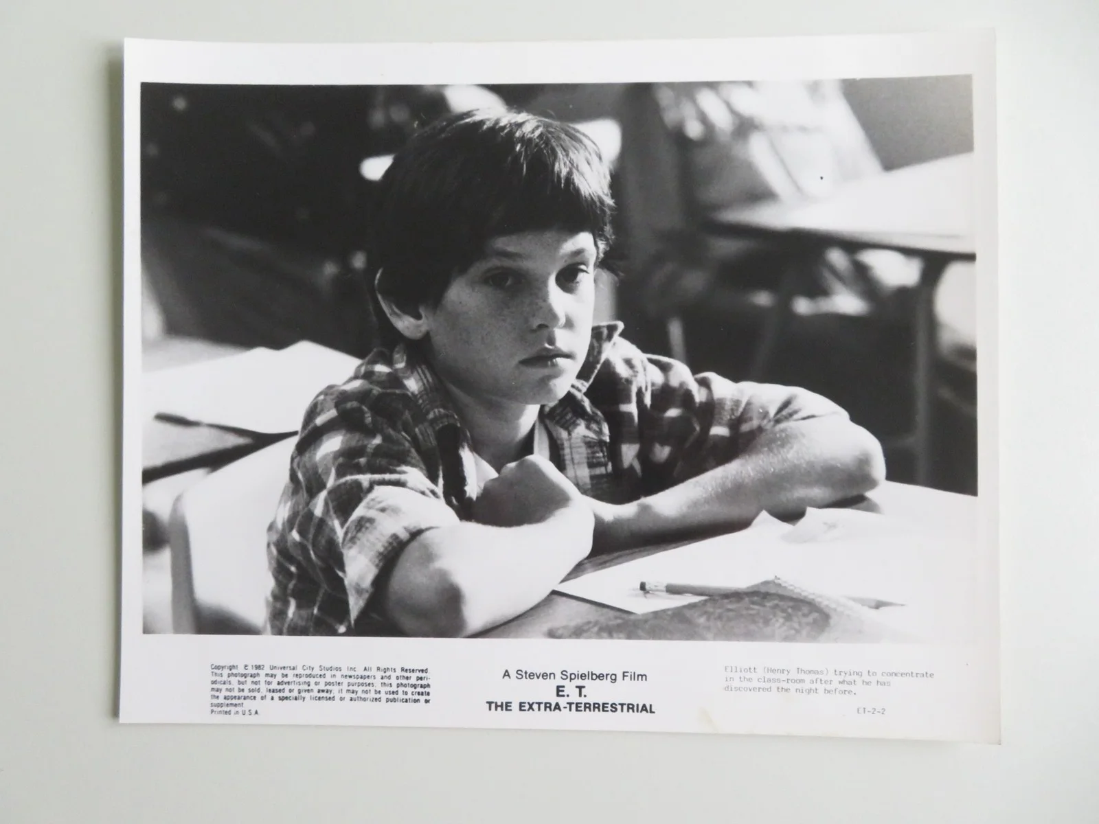 E.T. THE EXTRA-TERRESTRIAL MOVIE STILL PHOTO LOT OF 5 THOMAS BARRYMORE 1982, изображение 4