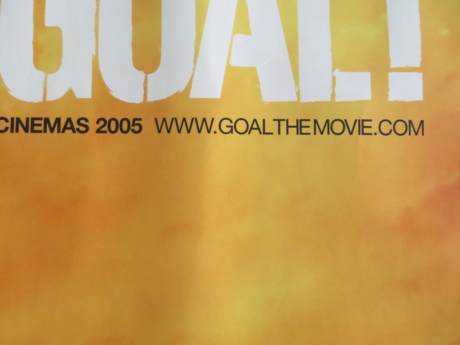 GOAL! THE DREAM BEGINS UK QUAD ROLLED POSTER TONY PLANA MIRIAM COLON 2005, изображение 2