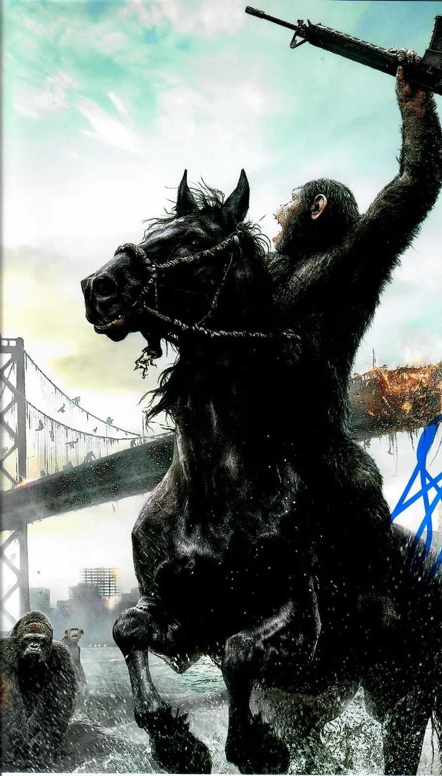 Andy Serkis — Andy Serkis Dawn Of The Planet Of The Apes Cesar Actor Signed 8x10 Photo TTM COA, изображение 3