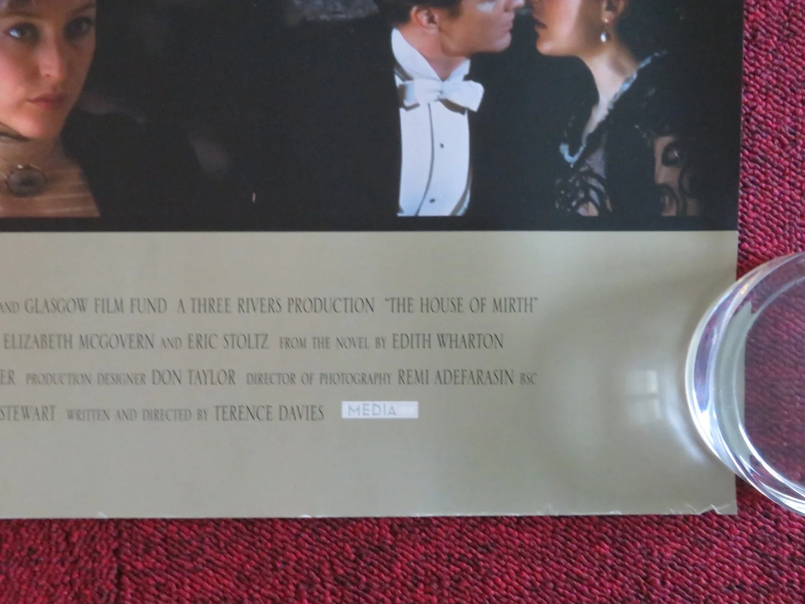THE HOUSE OF MIRTH UK QUAD ROLLED POSTER GILLIAN ANDERSON DAN AYKROYD 2000, изображение 5