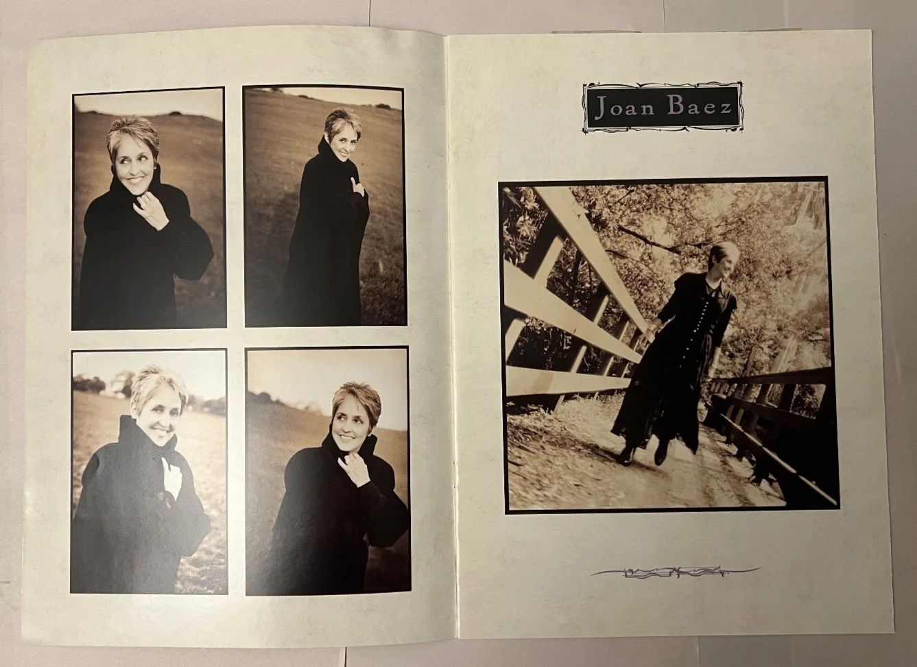 Joan Baez — Joan Baez Tour Photo Book Program Folk Rock Legend, image 2
