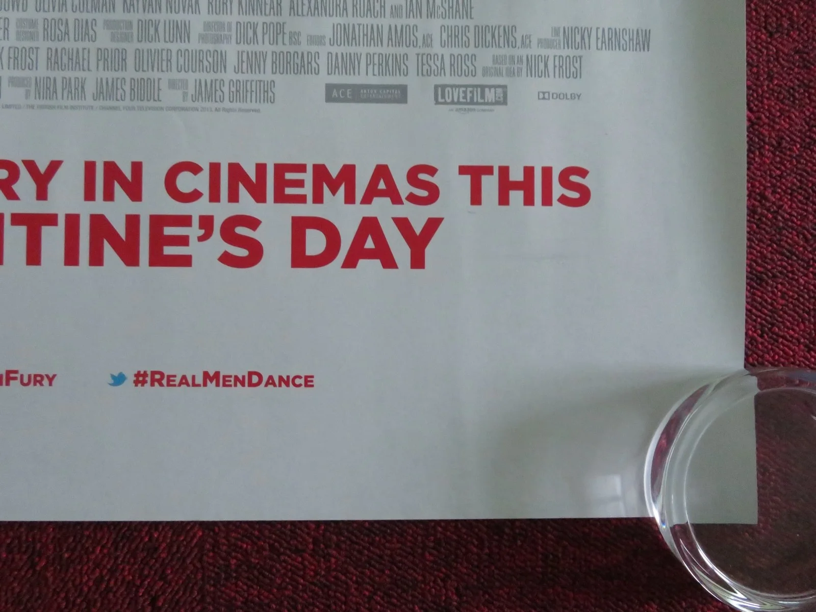 CUBAN FURY UK QUAD ROLLED POSTER NICK FROST CHRIS O'DOWD 2014, изображение 5