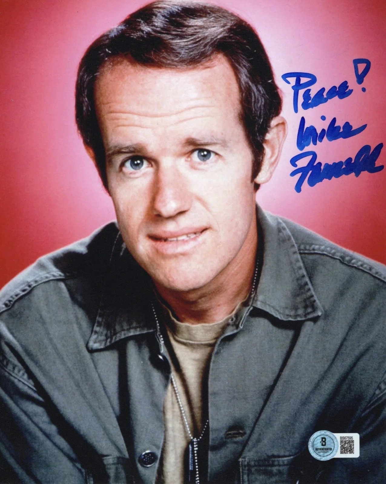 Mike Farrell — Mike Farrell HUNNICUTT Autographed Signed MASH 8x10 Photo Beckett BAS COA