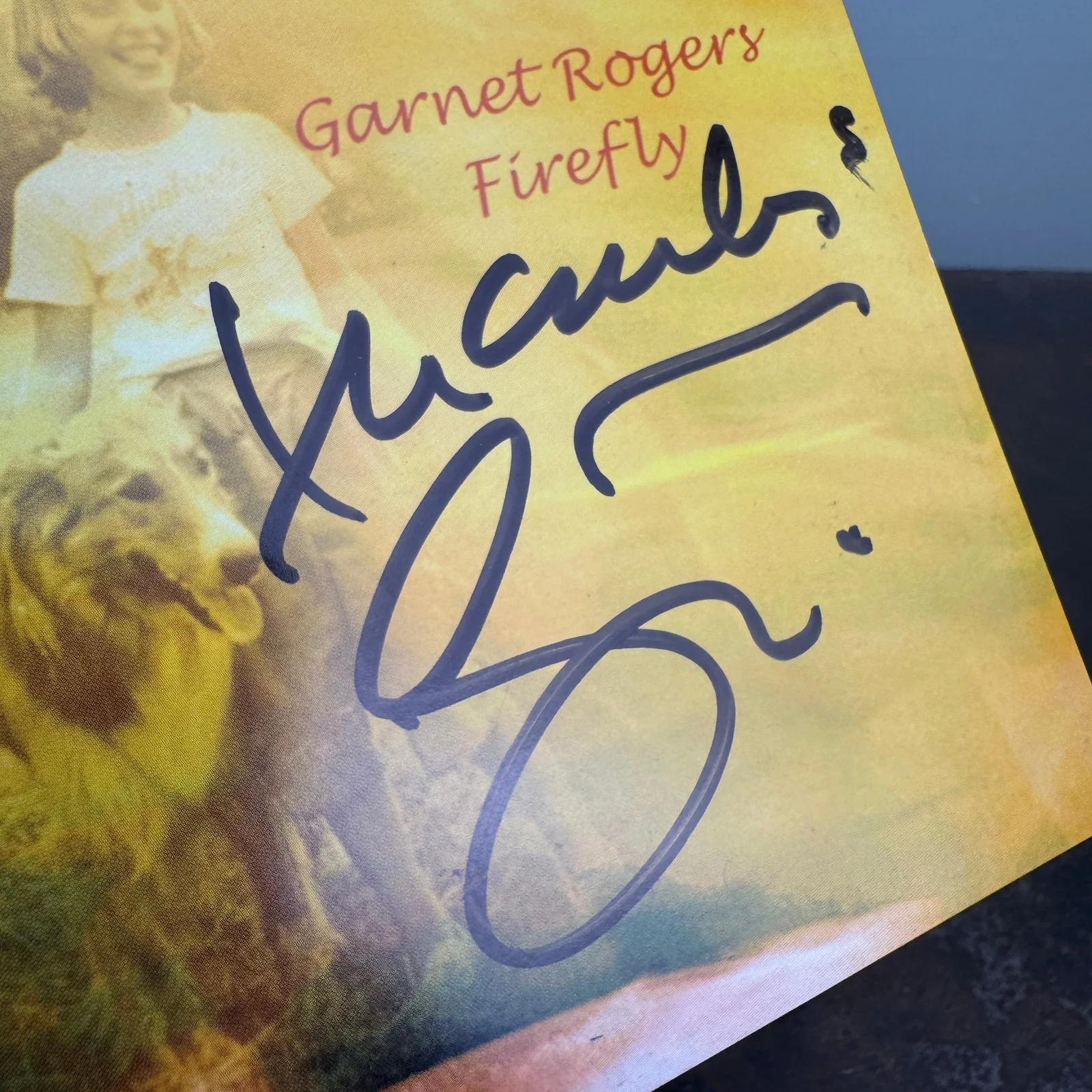 GARNET ROGERS - Firefly CD INSERT - SIGNED, image 2