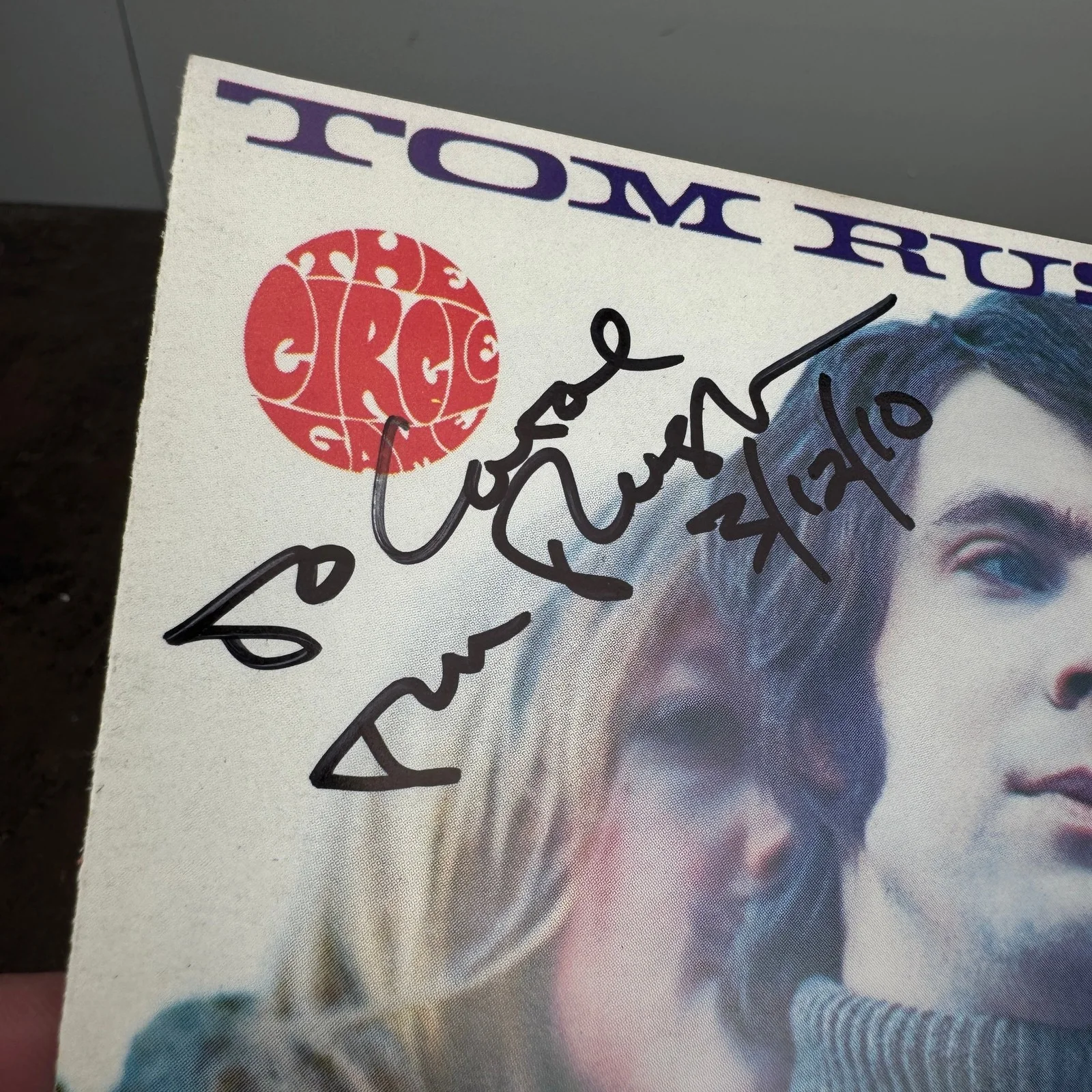 TOM RUSH - The Circle Game CD INSERT - SIGNED, image 2