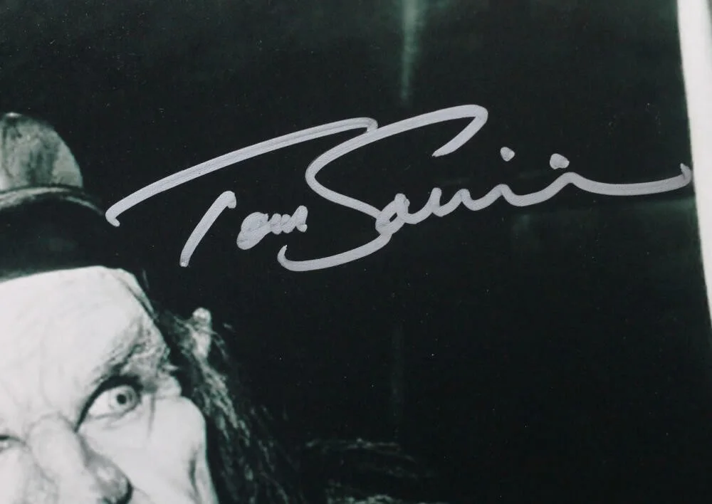 Tom Savini — Tom Savini Autographed 11x14 The Creep B&W Photo - Beckett W Auth *Silver, image 2