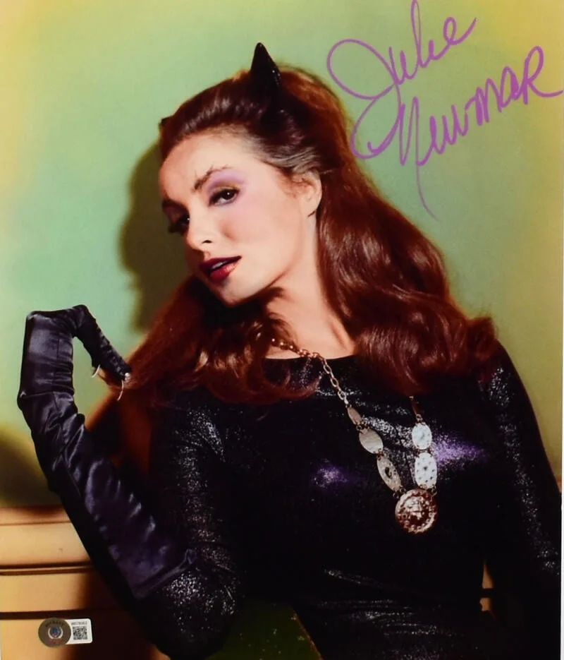 Julie Newmar — Julie Newmar Autographed 11x14 Catwoman Close Up Photo -Beckett W Hologram