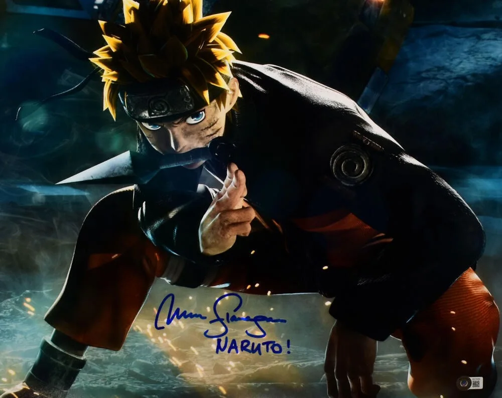 Maile Flanagan — Maile Flanagan Autographed Naruto 16x20 Photo - Beckett W Hologram *Blue