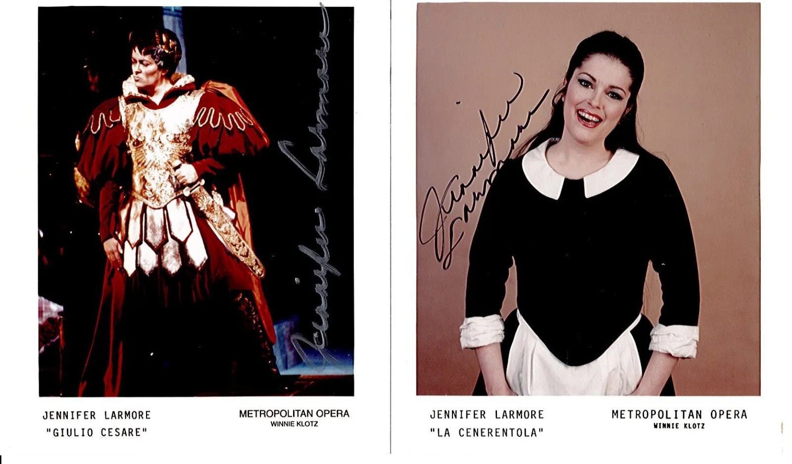 Signed Jennifer Lamore Opera 8 Photos Signatures, image 2
