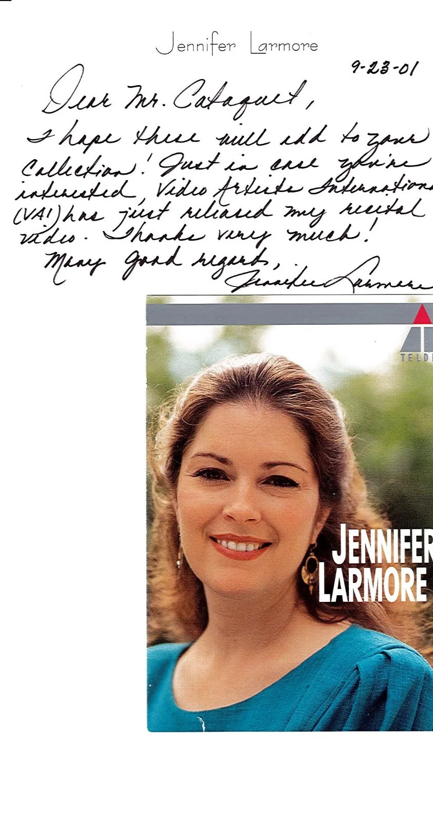 Signed Jennifer Lamore Opera 8 Photos Signatures, image 4