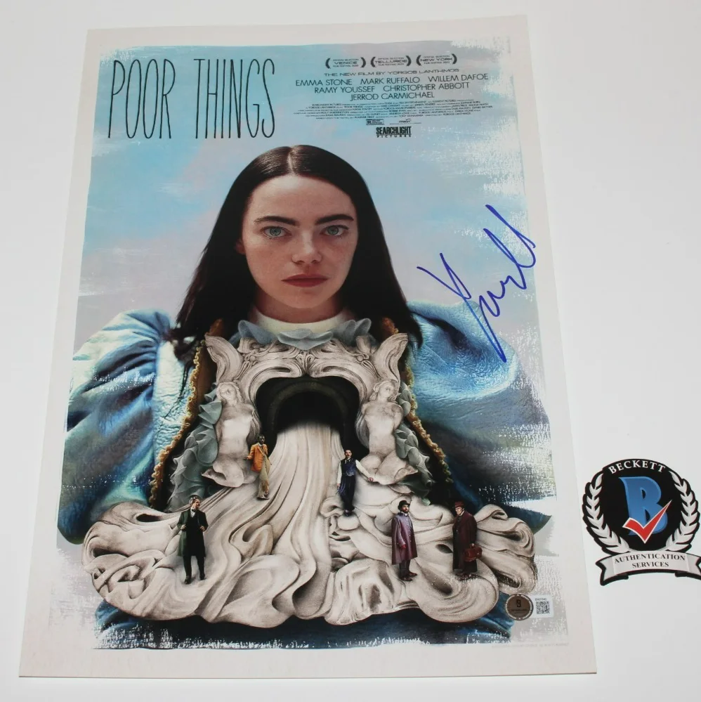 YORGOS LANTHIMOS SIGNED 'POOR THINGS' 12x18 MOVIE POSTER 1 BECKETT COA DIRECTOR, image 3