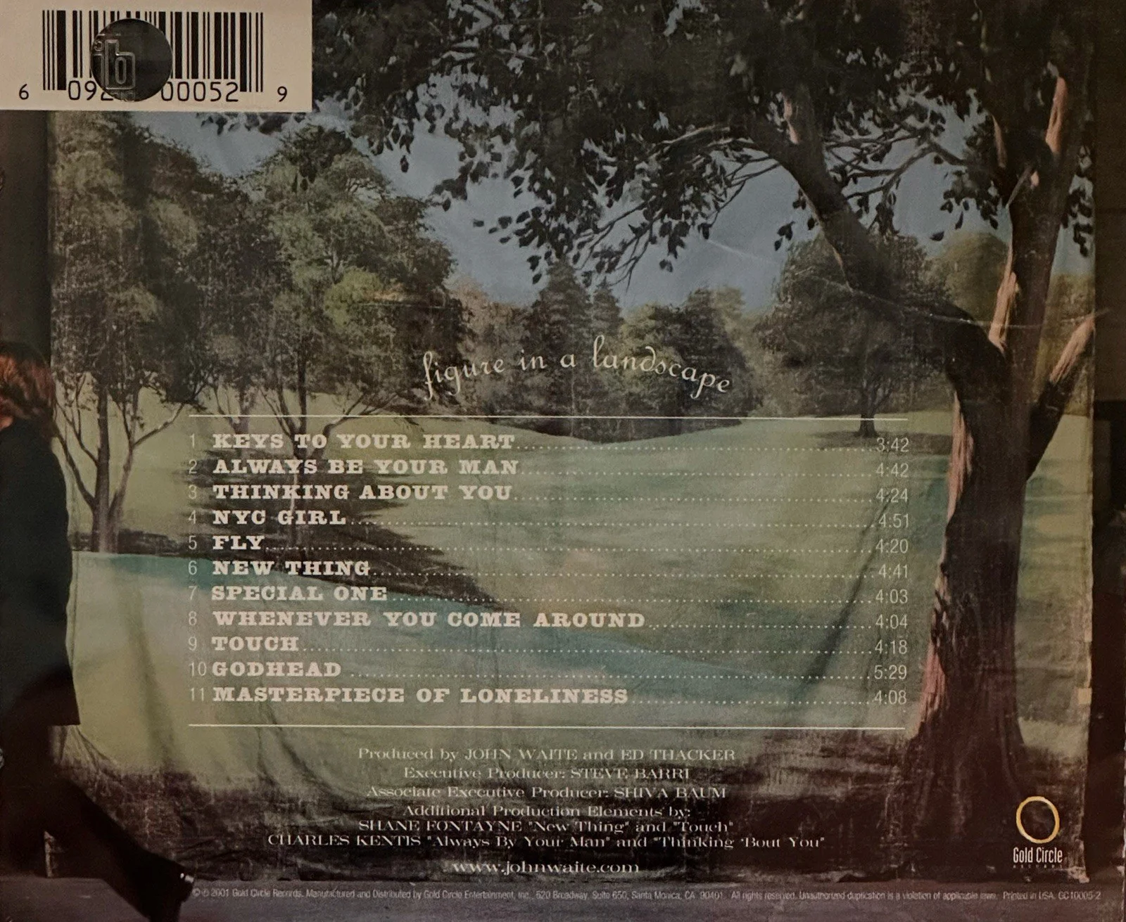 JOHN WAITE Authentic Signature CD Figure In The Landscape, изображение 3