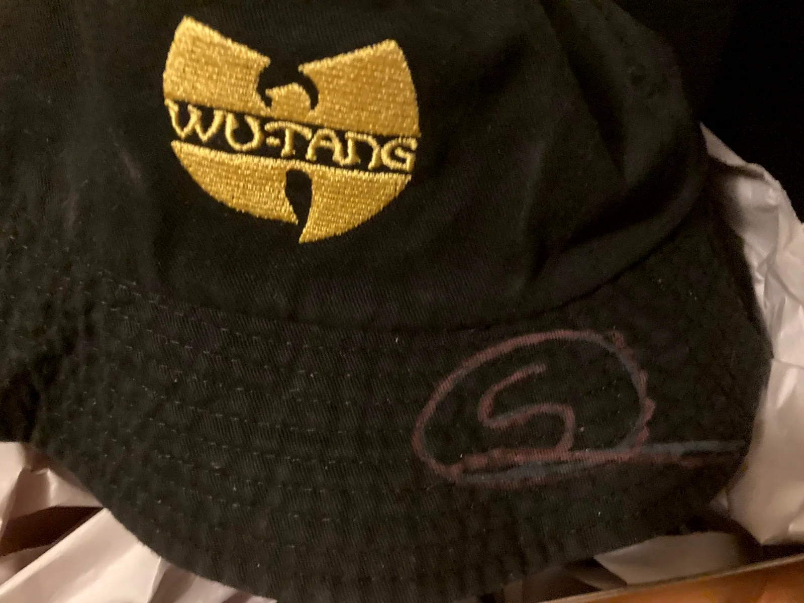 actor Shameik Moore signed sun fishing black hat cap Wu-Tang Raekwon roles coa, image 4