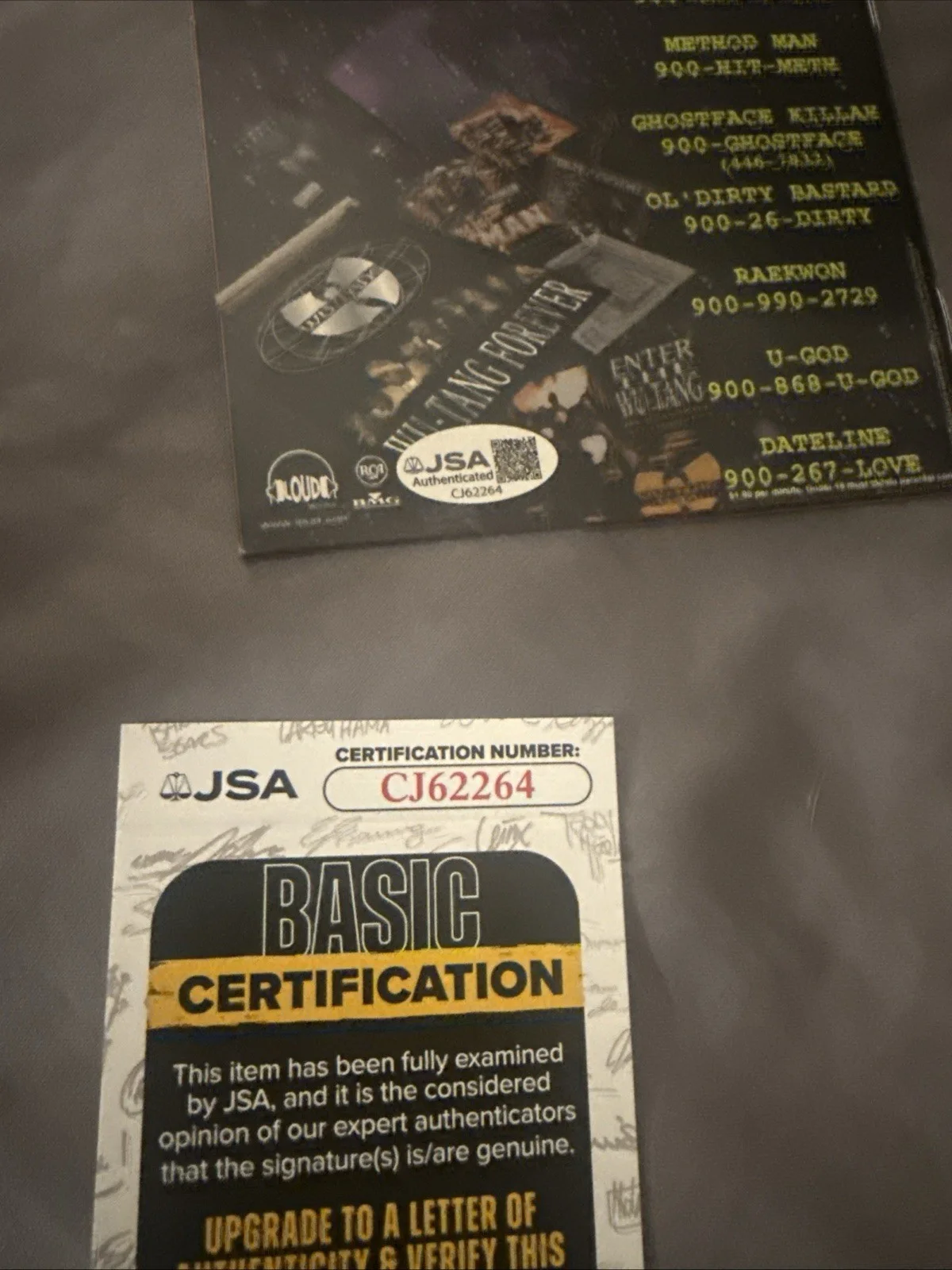 Ghostface Killah Signed Wu Tang Forever With cd framed JSA coa Rap Autographed, image 5