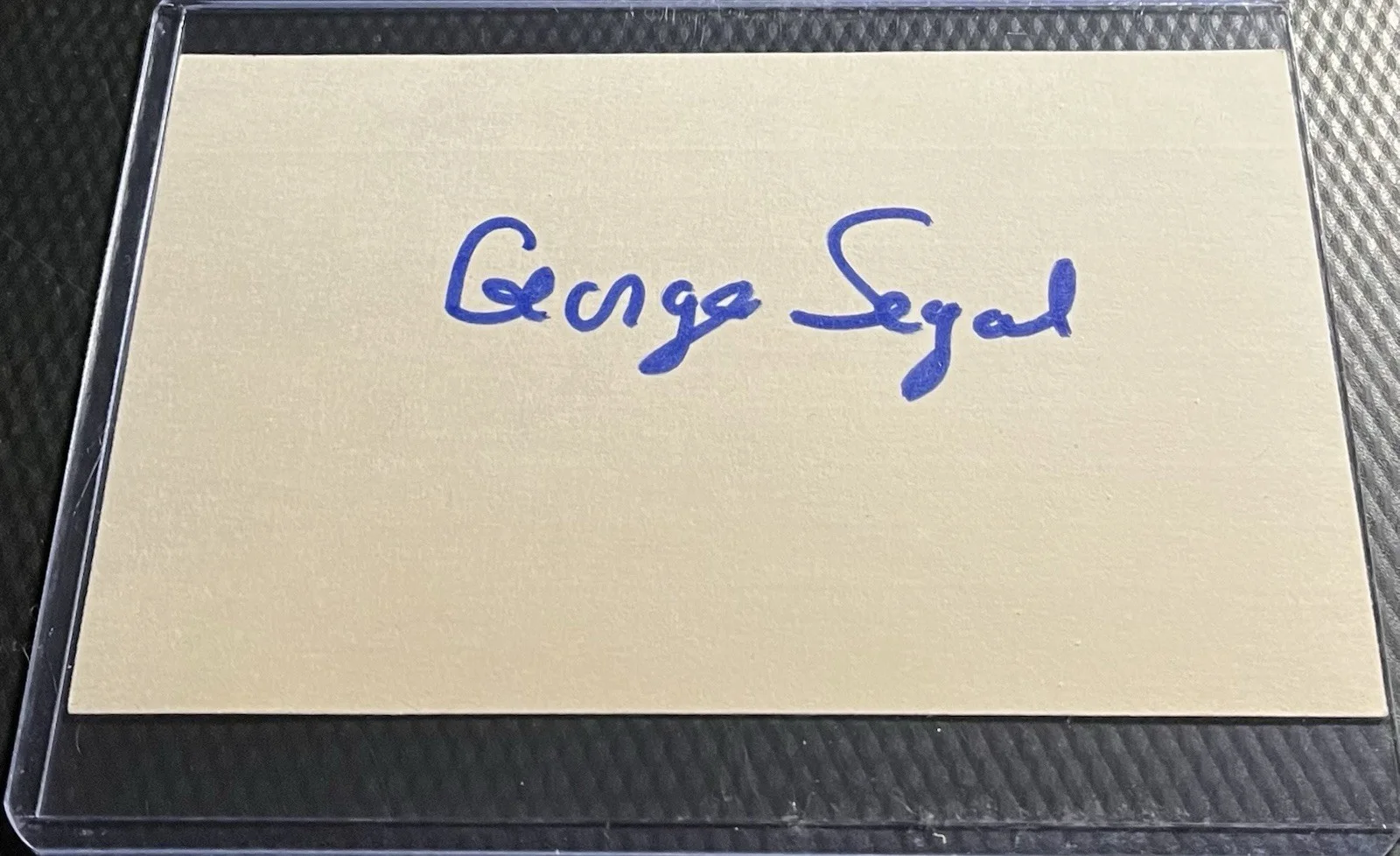 George Segal Actor Signed Index Card In-Person Autograph w/ COA Top Loader, изображение 2