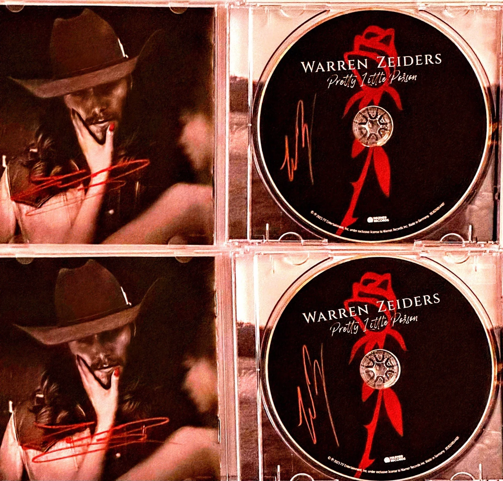 WARREN ZEIDERS Authentic SignatureFrom Label PRETTY LITTLE POISON Double Signing, изображение 2